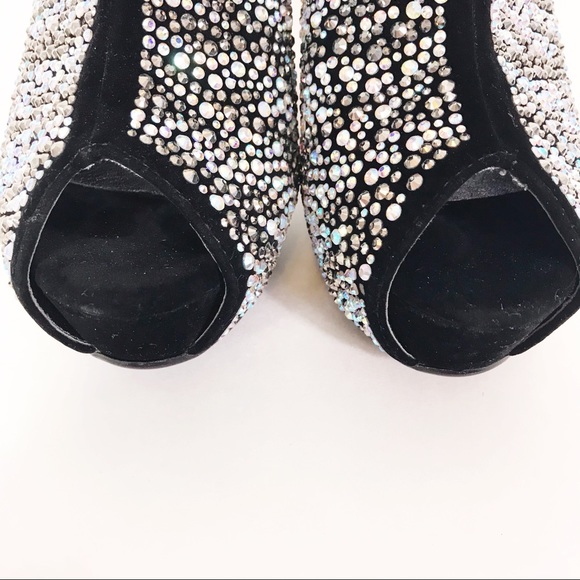 Lady Couture Swarovski Platform Heel Booties Glory - Picture 6 of 8